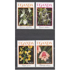 Uganda - Correo Yvert 699/702 ** Mnh  Flores