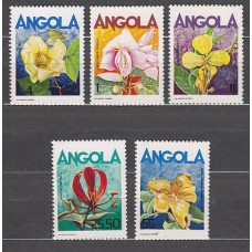 Angola Correo Yvert 699/703 ** Mnh  Flores