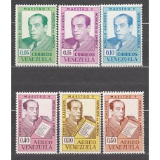 Venezuela - Correo 1964 Yvert 699/701+A,810/2 ** Mnh Personaje