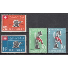 Uruguay - Correo 1962 Yvert 700/1+A,232/3 ** Mnh