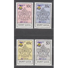 Santa Lucia - Correo Yvert 700/3 ** Mnh Scoutismo