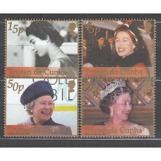 Tristan da Cunha - Correo Yvert 701/4 ** Mnh  Isabel II