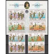 Cook - Correo Yvert 702/9+H.133 ** Mnh Scouts