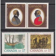 Canada - Correo 1979 Yvert 704/7 ** Mnh Personajes