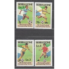 Sierra Leona - Correo Yvert 704/7 ** Mnh  Deportes fútbol