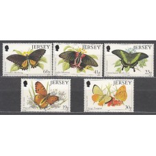 Jersey - Correo 1995 Yvert 706/10 ** Mnh Fauna mariposas