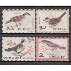 Uruguay - Correo 1963 Yvert 706/9 ** Mnh Fauna. Aves