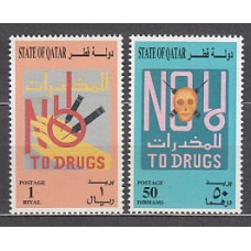 Qatar - Correo Yvert 707/8 ** Mnh  Conta la droga