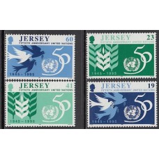 Jersey - Correo 1995 Yvert 717/20 ** Mnh ONU
