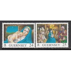 Guernsey - Correo 1996 Yvert 718/19 ** Mnh Navidad