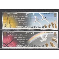 Gibraltar - Correo 1995 Yvert 719/22 ** Mnh Europa