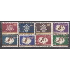 Paraguay - Correo 1963 Yvert 719/23+A.358/60 * Mh Deportes. Olimpiadas de Insbruck