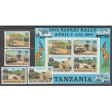 Tanzania - Correo Yvert 72/5+H.5 ** Mnh  Rally