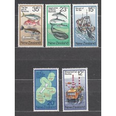 Nueva Zelanda - Correo 1978 Yvert 720/4 ** Mnh Barcos. Peces