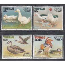 Tuvalu - Correo Yvert 722/5 ** Mnh Fauna. Aves