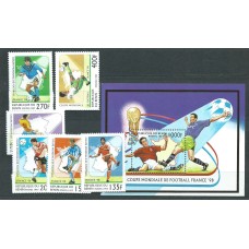 Benin - Correo Yvert 723/8+Hb 32 ** Mnh  Deportes fútbol