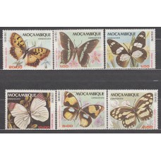 Mozambique - Correo Yvert 725/30 ** Mnh  Fauna mariposas