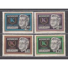 Uruguay - Correo 1965 Yvert 725/6+A,255/6 ** Mnh Personaje. Kennedy