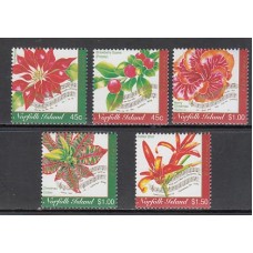 Norfolk - Correo Yvert 726/30 ** Mnh Navidad. Flores