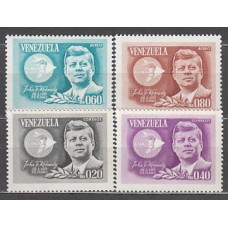 Venezuela - Correo 1965 Yvert 726/7+A,860/1 ** Mnh Personaje. Kennedy