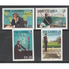 Gambia - Correo 1988 Yvert 726/9 ** Mnh  Kennedy