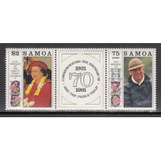 Samoa - Correo Yvert 728/9 ** Mnh Personajes