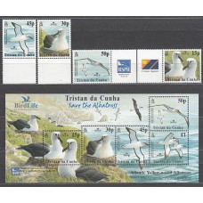 Tristan da Cunha - Correo Yvert 730/3+H 43 ** Mnh  Fauna aves