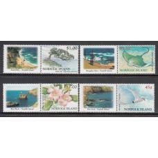 Norfolk - Correo Yvert 732/5 ** Mnh Fauna. Flora