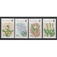 Seychelles - Correo Yvert 733/6 ** Mnh  Flores