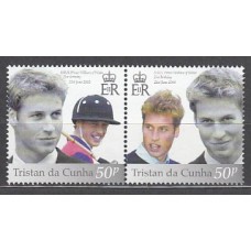 Tristan da Cunha - Correo Yvert 734/5 ** Mnh  Principe Willian