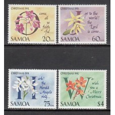 Samoa - Correo Yvert 734/7 ** Mnh Navidad