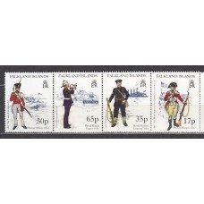 Falkland - Correo Yvert 735/8 ** Mnh Uniformes Militares