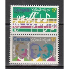 Canada - Correo 1980 Yvert 736/7 ** Mnh Música