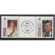 Seychelles - Correo Yvert 737/8 ** Mnh  Isabel II