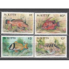 San Cristobal - Correo Yvert 739/42 ** Mnh Fauna peces