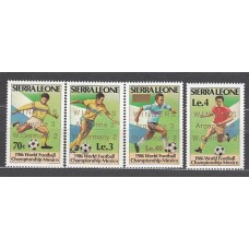 Sierra Leona - Correo Yvert 739/42 ** Mnh   Deportes fútbol