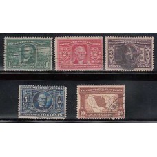 Estados Unidos - Correo 1904 Yvert 159/63 usado