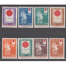Paraguay - Correo 1964 Yvert 742/6+A.373/5 ** Mnh Deportes. Olimpiadas de Tokyo