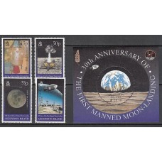 Ascension - Correo Yvert 743/6+H.37 ** Mnh  Astro