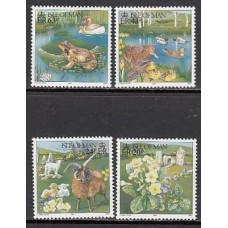 Man - Correo 1997 Yvert 743/46 ** Mnh Flora y fauna