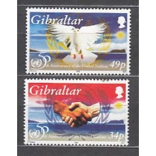 Gibraltar - Correo 1995 Yvert 744/5 ** Mnh ONU