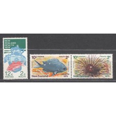 Nueva Zelanda - Correo 1979 Yvert 746/8 ** Mnh Fauna. Peces