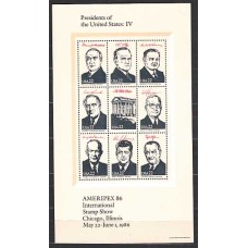 Estados Unidos - Hojas Yvert 16/19 ** Mnh Personajes