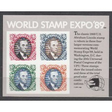 Estados Unidos - Hojas Yvert 20 ** Mnh Personaje. Exposición Filatelica