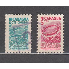 Nicaragua - Correo 1949 Yvert 748/8A usado Estadio de deportes