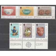 Man - Correo 1976 Yvert 75/80 ** Mnh Cerámicas