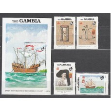 Gambia - Correo 1988 Yvert 750/3+H.57 ** Mnh  Barcos