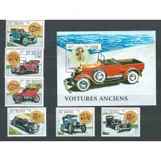 Benin - Correo Yvert 750/5+Hb 36 ** Mnh Coches antiguos