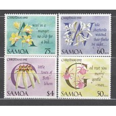 Samoa - Correo Yvert 751/4 ** Mnh Navidad