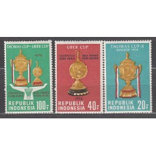 Indonesia - Correo 1976 Yvert 754/6 ** Mnh  Deportes